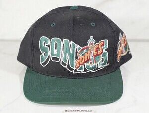 1994 Seattle Sonics Supersonics G-Cap The Wave Vintage 90s Snapback Cap Hat OG